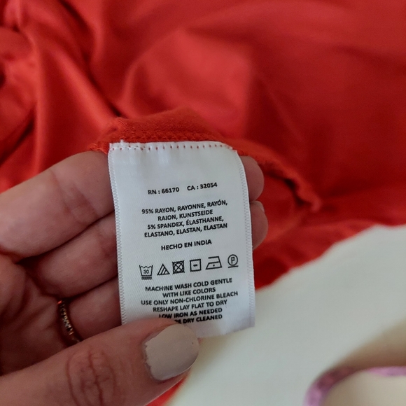 Anthropologie Akemi + Kin Twist Front Top Orange - Picture 6 of 9